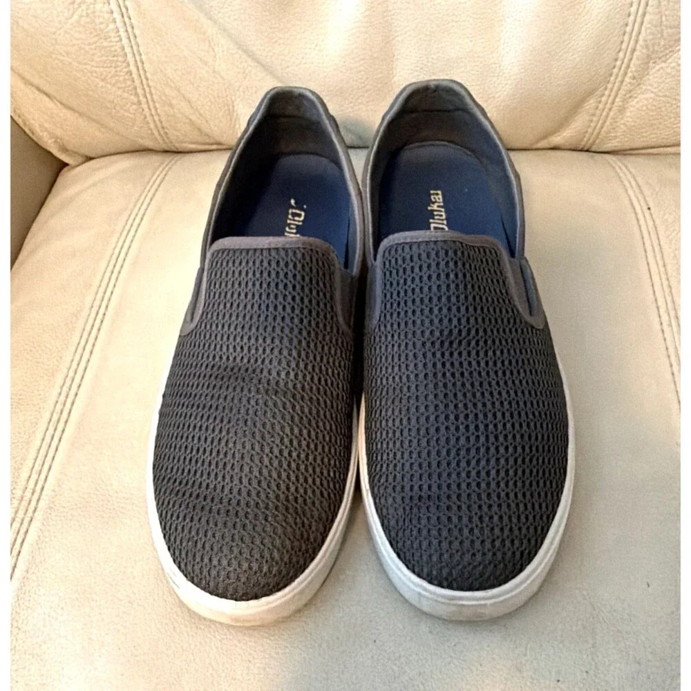 Olukai Lae'Ahi Slip On Sneakers Loafers Men’s Size US 10 M Grey Mesh